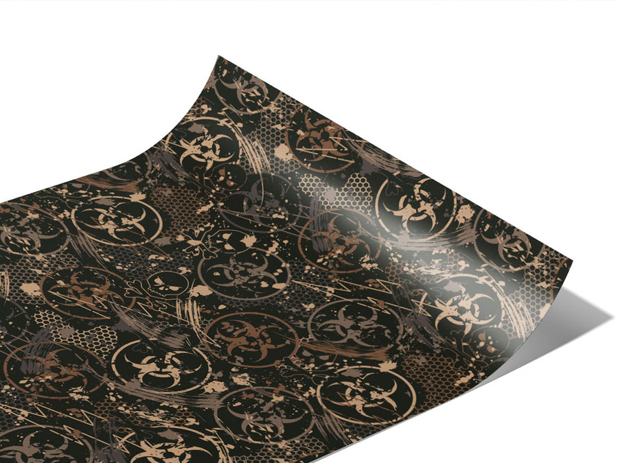 Toxic Brown Graffiti Vinyl Wraps~Rwraps Series 914 Digitally Printed Vinyl Wrap~1