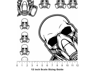 Toxic Fumes Halloween Vinyl Film Pattern Size 12 inch Scale~Rwraps Toxic Fumes Halloween Sizing Chart~2