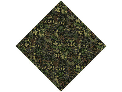 Toxic Green Graffiti Vinyl Wrap Pattern
