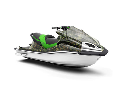 Toxic Green Graffiti Jet Ski Vinyl Customized Wrap