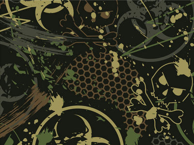 Toxic Green Graffiti Vinyl Wrap Pattern~Rwraps Series 914 Digitally Printed Vinyl Wrap~0