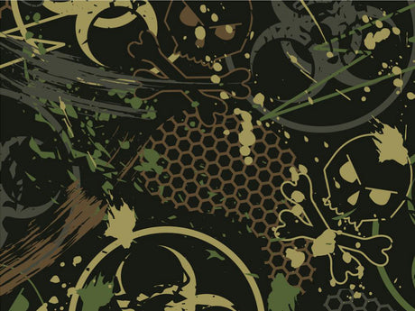 Toxic Green Graffiti Vinyl Wrap Pattern~Rwraps Series 914 Digitally Printed Vinyl Wrap~0