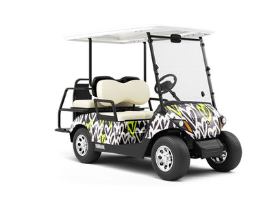 Toxic Health Graffiti Wrapped Golf Cart
