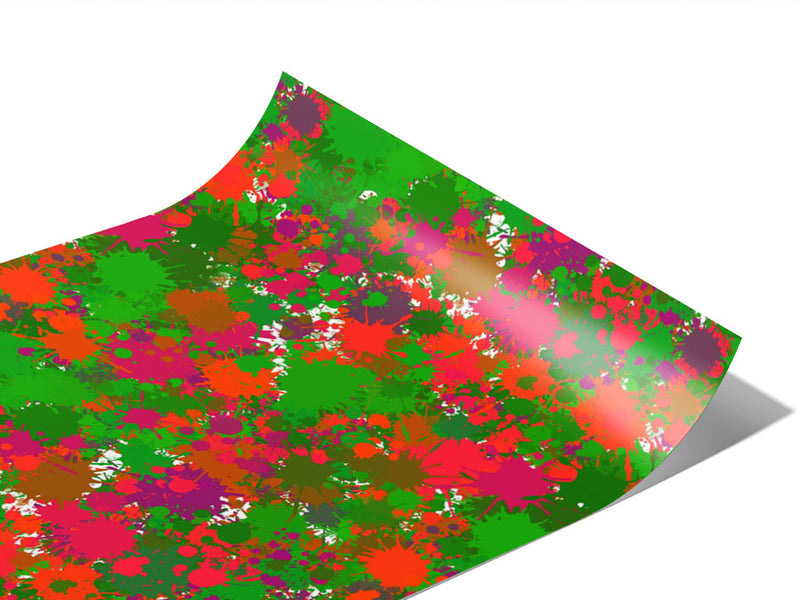 Toxic Sludge Paint Splatter Vinyl Wraps~Rwraps Series 914 Digitally Printed Vinyl Wrap~0