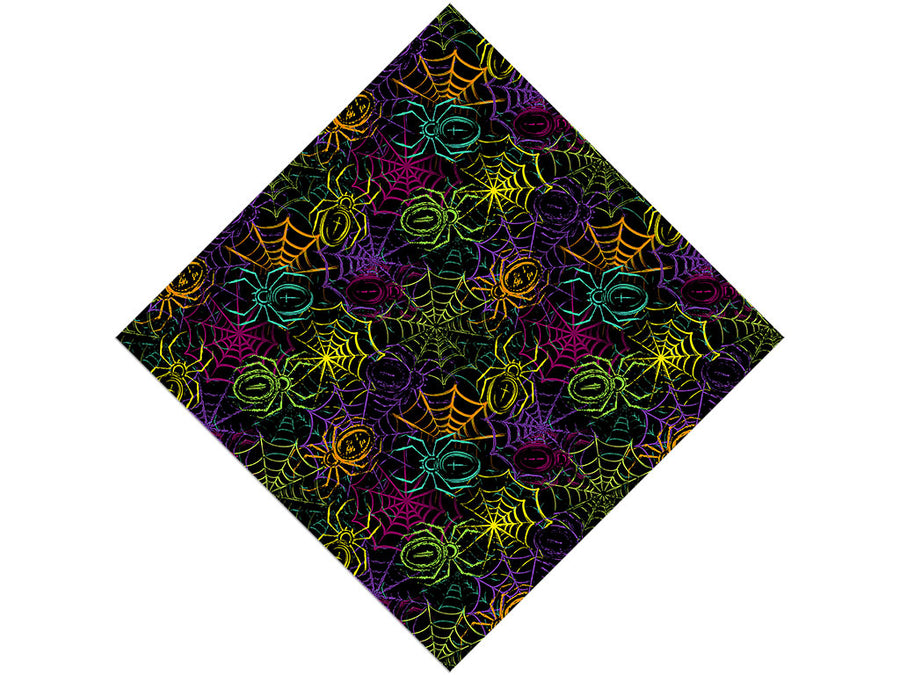 Toxic Spiders Graffiti Vinyl Wrap Pattern