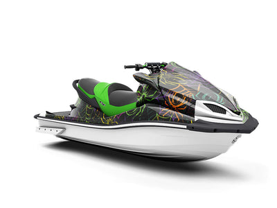 Toxic Spiders Graffiti Jet Ski Vinyl Customized Wrap