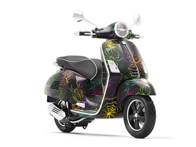 Toxic Spiders Graffiti Vespa Scooter Wrap Film