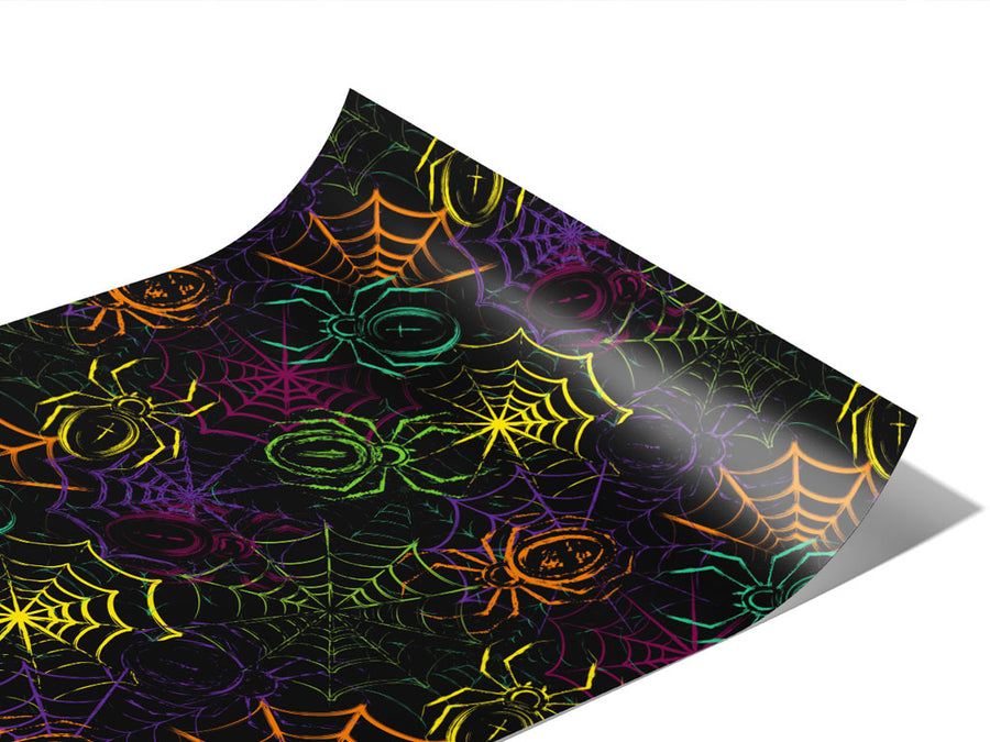 Toxic Spiders Graffiti Vinyl Wraps~Rwraps Series 914 Digitally Printed Vinyl Wrap~1