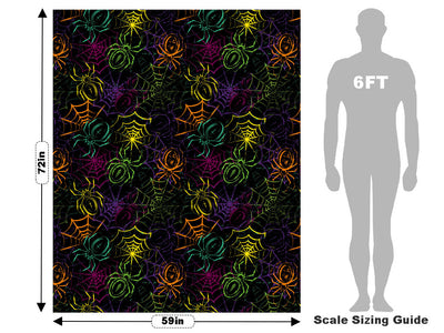Toxic Spiders Graffiti Vehicle Wrap Scale~Rwraps Series 914 Toxic Spiders Graffiti Measurements~2
