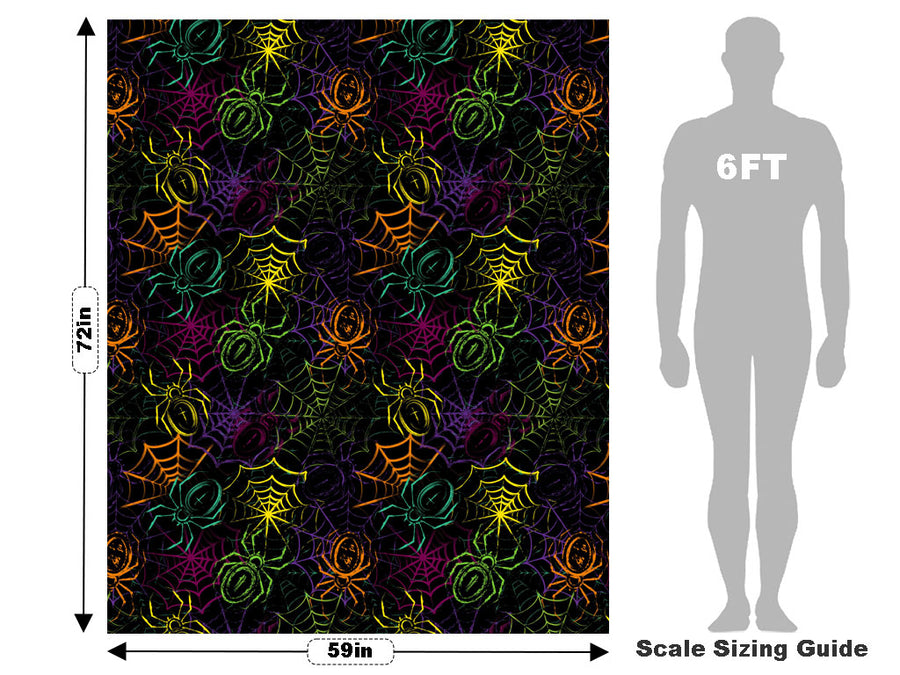 Toxic Spiders Graffiti Vehicle Wrap Scale~Rwraps Series 914 Toxic Spiders Graffiti Measurements~2