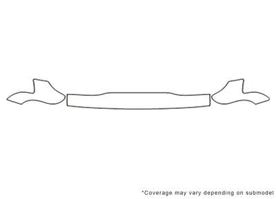 4runner 3M Clear Bra Hood Precut PPF Diagram