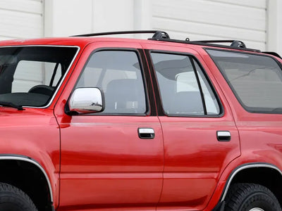 toyota 4runner 1990-1995 Brushed Aluminum Black Pillar Cover Diagram