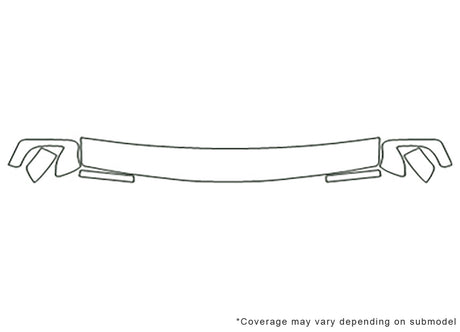 4runner 3M Clear Bra Hood Precut PPF Diagram