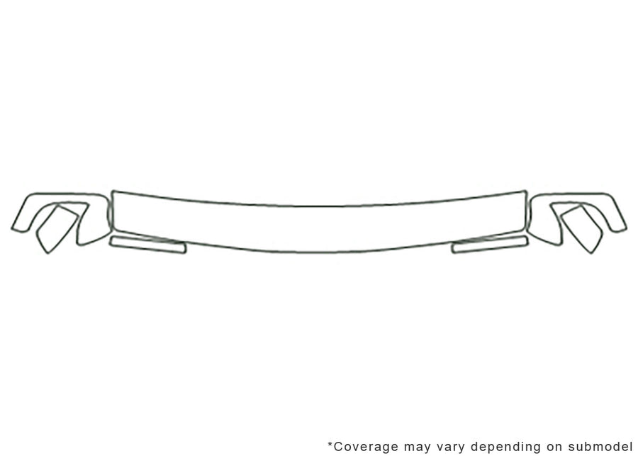 4runner 3M Clear Bra Hood Precut PPF Diagram