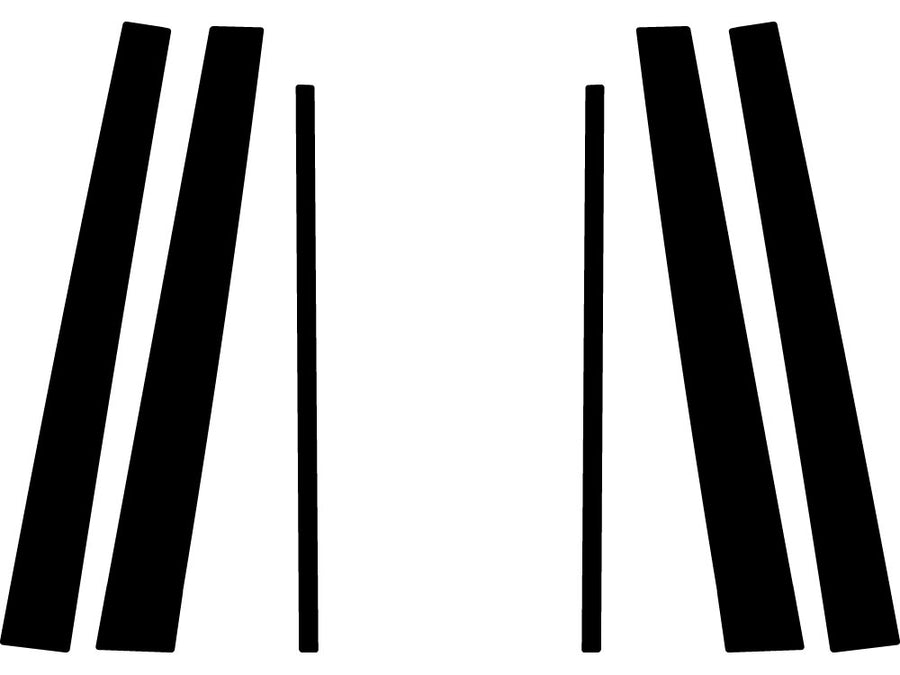 toyota 4runner 1996-2002 Gloss Black Pillar Trim