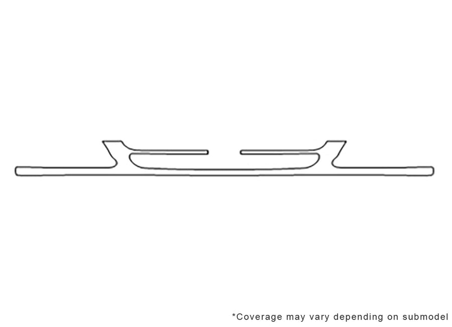 4runner 3M Clear Bra Bumper Precut PPF Diagram