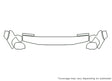 4runner Avery Dennison Clear Bra Hood Precut PPF Diagram