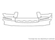 4runner 3M Clear Bra Bumper Precut PPF Diagram
