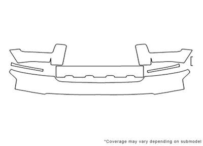 4runner Avery Dennison Clear Bra Bumper Precut PPF Diagram