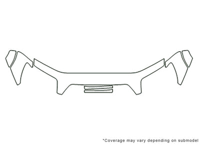 4runner Avery Dennison Clear Bra Hood Precut PPF Diagram