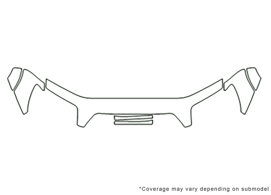 4runner Avery Dennison Clear Bra Hood Precut PPF Diagram