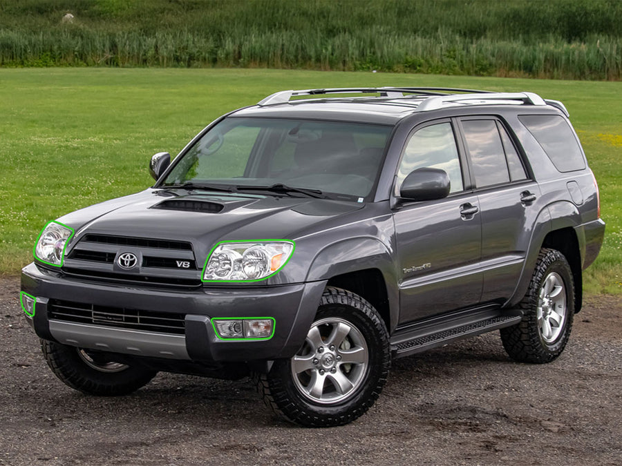toyota 4runner 2003-2005 Headlight Protection Installation Location