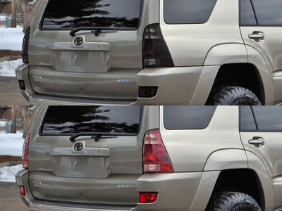 4runner Before and After Smoked Taillights