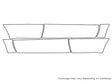 4runner 3M Clear Bra Door Cup Precut PPF Diagram