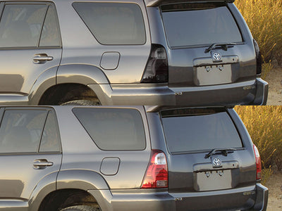 4runner Before and After Smoked Taillights