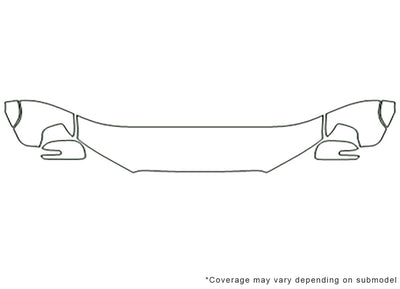 4runner Avery Dennison Clear Bra Hood Precut PPF Diagram