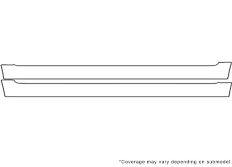 4runner 3M Clear Bra Door Cup Precut PPF Diagram