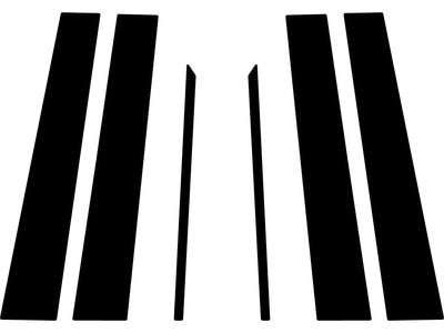 toyota 4runner 2010-2023 Matte Black Pillar Trim Diagram