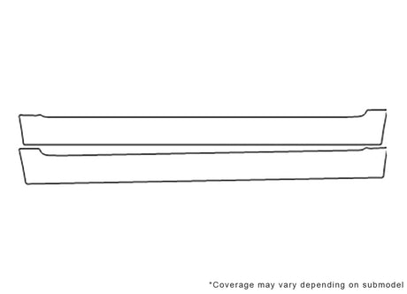 4runner 3M Clear Bra Door Cup Precut PPF Diagram