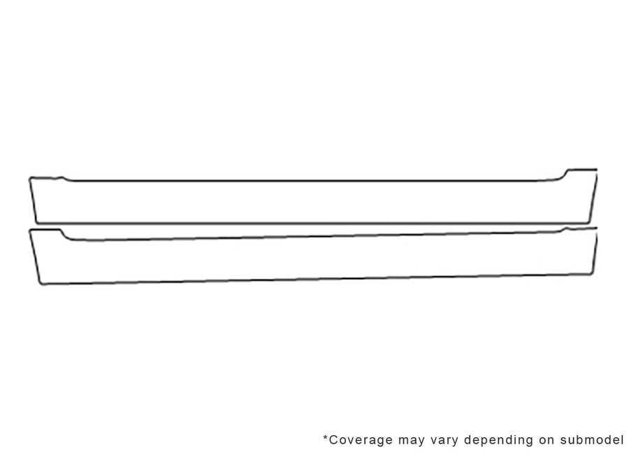 4runner 3M Clear Bra Door Cup Precut PPF Diagram