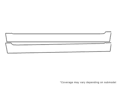 4runner Avery Dennison Clear Bra Door Cup Precut PPF Diagram
