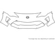 86 3M Clear Bra Bumper Precut PPF Diagram