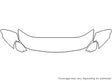 86 3M Clear Bra Hood Precut PPF Diagram