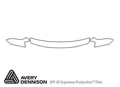 avalon Avery Dennison Clear Bra Hood Precut PPF Diagram