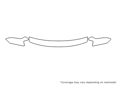 avalon 3M Clear Bra Hood Precut PPF Diagram