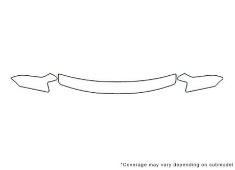 avalon 3M Clear Bra Hood Precut PPF Diagram