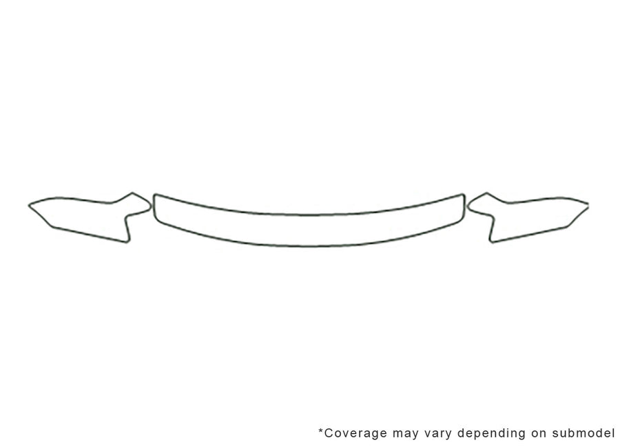 avalon 3M Clear Bra Hood Precut PPF Diagram