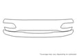 avalon 3M Clear Bra Bumper Precut PPF Diagram