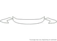 avalon 3M Clear Bra Hood Precut PPF Diagram