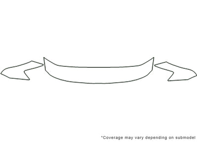 avalon 3M Clear Bra Hood Precut PPF Diagram