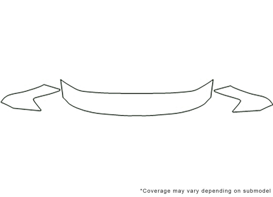 avalon 3M Clear Bra Hood Precut PPF Diagram
