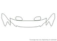 avalon 3M Clear Bra Hood Precut PPF Diagram