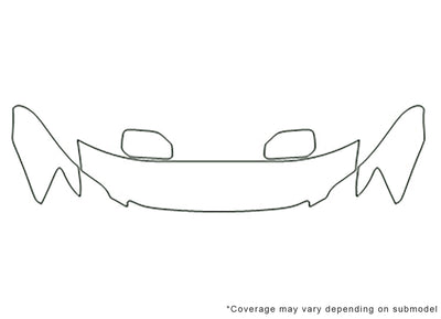 avalon 3M Clear Bra Hood Precut PPF Diagram