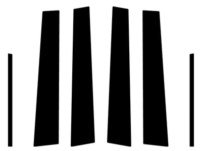 toyota avalon 2005-2012 Camo Pillar Trim Diagram