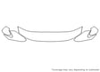 avalon 3M Clear Bra Hood Precut PPF Diagram