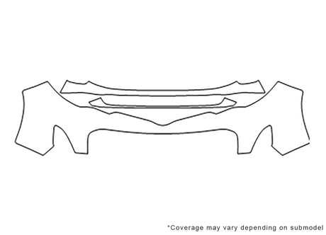avalon Avery Dennison Clear Bra Bumper Precut PPF Diagram